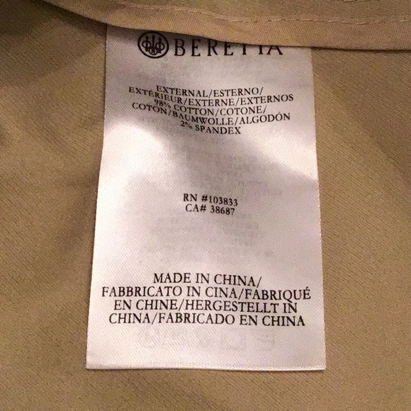 Beretta khaki vest. D22 - Picture 5 of 7